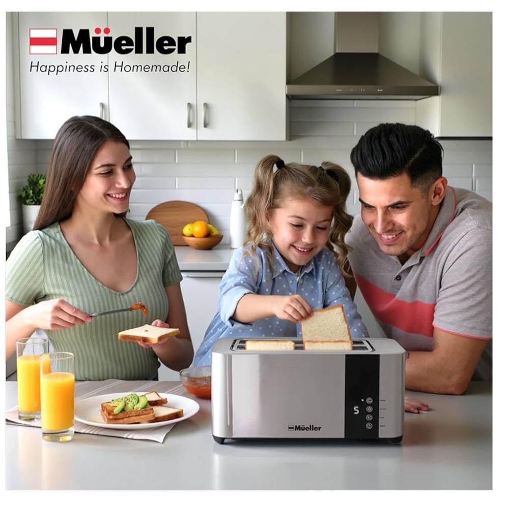 Stainless Steel Toaster 4 slice with LED Display NWT - Picture 4 of 9